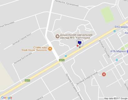 Billboard B in Bucha, 6х3  m. Buca, trasa M-07 "Kiiv-Kovel'", km 29+000 pravo, st. Nove Sose, 16, v napramku do Novusu, EKO Marketu scheme