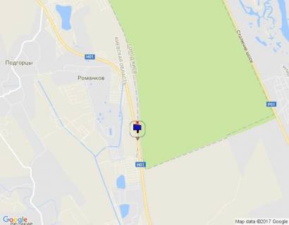 Билборд A в с. Романкове, 6х3  Дніпровське шосе, траса Н-01 "Київ-Знам'янка", км 31+050 право, елітна приватна забудова, біля с. Великі Дмитровичі схема