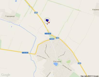 Билборд A в с. Рогозов, 6х3  Черкаська траса, траса Н-08 "Бориспіль-Дніпро-Запоріжжя", км 9+460 ліво, через 170м після повороту на с. Рогозів, через 550м після АЗС "Укрнафта" схема