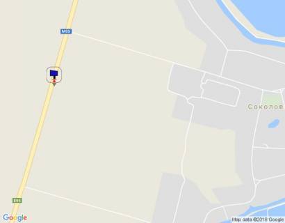 Билборд A в с. Соколовка, 6х3  с. Соколівка, траса М-05 Київ-Одеса, км 71+520 ліво, за 390м до повороту на с. Соколівка схема