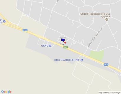 Билборд A в с. Иванков, 6х3  с. Іванків, харківська траса, траса М-03 "Київ-Харків", км 44+500 ліво, перед КПП ДАІ м. Бориспіль, за 150м до АЗС ОККО, через 400м після повороту на вул. Дзержинського схема