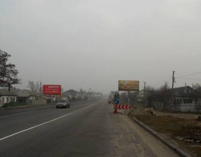 Билборд A в Бровары, 6х3  м. Бровари, вул. Київська, 108, через 200м після повороту на Красницького повіту вул. (кол. Сєрова) та магазину "Фора", через 30м після повороту на вул. Запорізька, за 180м до повороту на вул. Леонтовича, за 210м до повороту на Зазимський шлях (кол. Челюскіна) фото 1