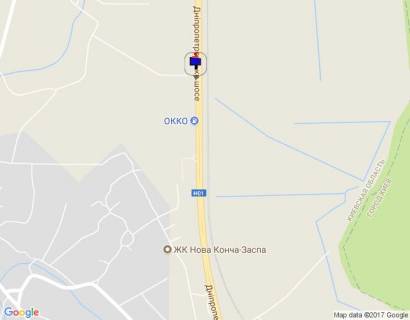 Білборд, Бігборд (Борд)  A на трасах Київської області, 6х3  Дніпровське шосе, траса Н-01 "Київ-Знам'янка", км 22+320 право, ЖК "BASA Sity", за 200м до АЗС ОККО схема