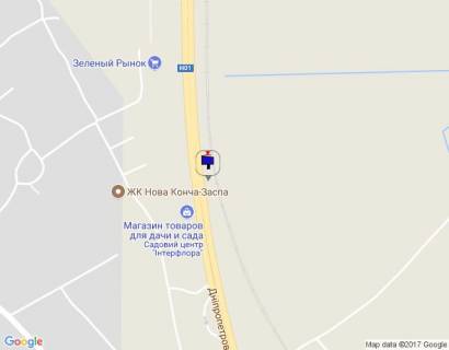 Билборд B в Киеве, 6х3  шосе Дніпровське (шосе Дніпропетровське), траса Н-01 "Київ-Знам'янка", км 23+100 ліво, за 460м до повороту на Ходосівку та АЗС UPG, садовий центр "Інтерфлора", Мега Маркет, через 270м після "Зелений ринок", через 600м після АЗС ОККО схема