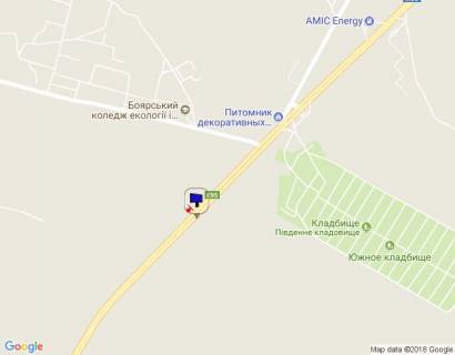 Билборд A на трассах Киевской области, 6х3  c. Віта-Поштова, траса М-05 Київ-Одеса, км 22+710 ліво, за 500 м до повороту на Боярку схема