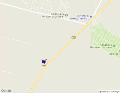 Билборд A на трассах Киевской области, 6х3  c. Віта-Поштова, траса М-05 Київ-Одеса, км 23+020 право, через 980м після повороту на Боярку схема