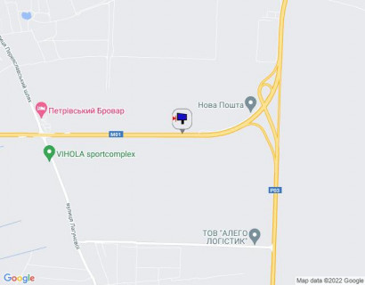 Билборд B в Бровары, 6х3  Траса М-01 "Київ-Чернігів-Нові Яриловичі", км 24+600 ліво, об'їзд м. Бровари, через 1.4км після перетину Переяславський шлях (кол. Осипова) та вул. Лагунової, ресторану "Петрівський Бровар" та АЗС ОККО, за 900м до повороту на трасу Р-03 (Північно-Східний схема