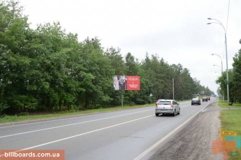 Білборд, Бігборд (Борд)  B у с. Козине, 6х3  Конча-Заспа, траса Р-02, км 30 + 750 право, Заміська резиденція "QUEEN", клуб "SPORT LIFE", супермаркет "FAVORE" Фото 1