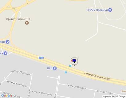 Билборд B в Киеве, 8х4  с. Щасливе, бориспільська траса, траса М-03 "Київ-Харків", км 26+050 ліво, автобусна зупинка "Щасливе", через 120м після магазину ФОРА, через 400м після повороту на Фоззі схема