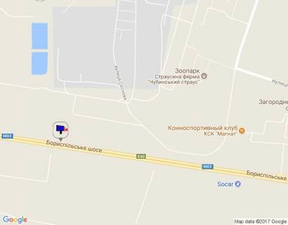 Билборд A в Киеве, 8х4  Бориспільська траса, траса М-03 "Київ-Харків", км 27+600 ліво схема