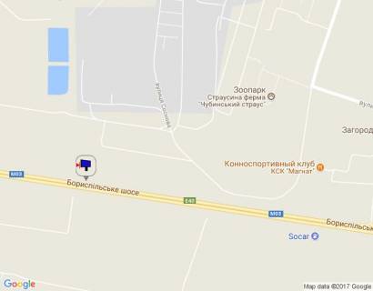 Билборд B в Киеве, 8х4  Бориспільська траса, траса М-03 "Київ-Харків", км 27+600 ліво схема