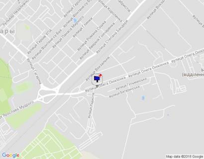 Билборд B в Бровары, 6х3  м. Бровари, Оникієнка Олега вул. (кол. Кутузова), навпроти будинку 9, біля автобусної зупинки, за 30м до повороту на вул. Радистів схема