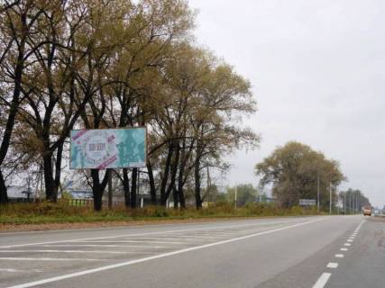 Билборд B в Бровары, 6х3  м. Бровари, вул. Олега Онікієнка, навпроти будинку 139, в'їзд у Бровари з Окружної, через 150м після Фоззі, через 600м після РЛЦ фото 1