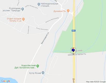 Билборд A в Лесниках (Киевской обл), 6х3  Дніпровське шосе, траса Н-01 "Київ-Знам'янка", км 21+590 право, низ схема