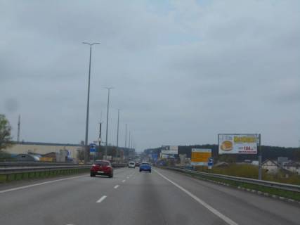 Билборд A в Киеве, 6х3  с. Стоянка, траса М-06 "Київ-Чоп" (Житомир), км 21+100 право, міст через р. Ірпінка, до розвилки Ірпінь-Гореничі фото 1