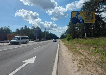 Билборд A в Козине, 6х3  Конча-Заспа, траса Р-01, км 30+400 право, навпроти заміської резиденції "QUEEN", клуб "SPORT LIFE" фото 1