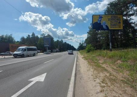 Билборд A в Козине, 6х3  Конча-Заспа, траса Р-01, км 30+400 право, навпроти заміської резиденції "QUEEN", клуб "SPORT LIFE" фото 1