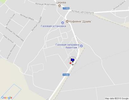 Билборд A в Пуховке, 6х3  с. Пухівка, вул. Радгоспна, в'їзд схема