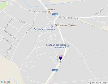 Билборд B в Пуховке, 6х3  с. Пухівка, вул. Радгоспна, виїзд схема