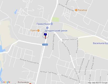 Билборд B в Василькове, 6х3  м. Васильків, вул. Декабристів, 137, «Сапсан», 9 школа   схема