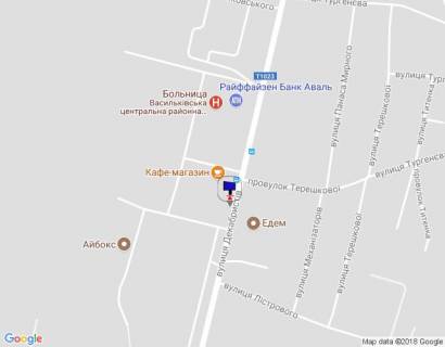 Билборд B в Василькове, 6х3  м. Васильків,  вул. Декабристів,83, Салон Анна схема