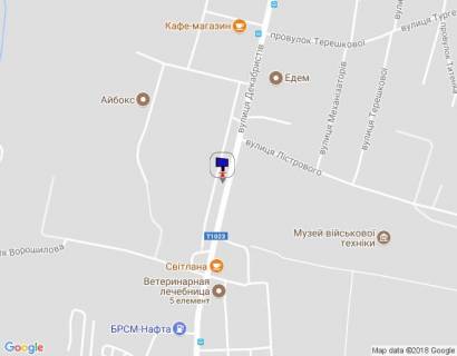Билборд B в Василькове, 6х3  м. Васильків, вул. Декабристів, 69 схема