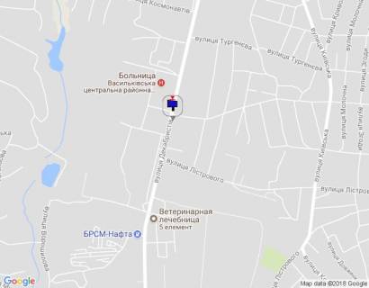 Білборд, Бігборд (Борд)  B у Василькові, 6х3  м. Васильків, вул. Декабристів, 84, Дитяча лікарня схема