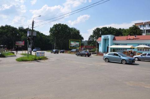 Билборд A в Умане, 6х3  м. Умань, вул. Пролетарська, біля автобусної зупинки, розвилка з вул. Тищика та вул. Максима Залізняка фото 1