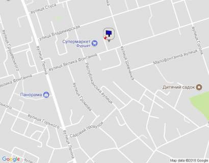Billboard B in Uman, 6х3  m. Uman', st. Velika Fontanna, 37, bila magazinu Furset, stoanka magazinu Fokstrot, navproti PrivatBanku, za 100m do povorotu na st. Sevcenka, cerez 175m pisla povorotu na st. Respublikans'ka, 3-j vid magazinu Fokstrot scheme