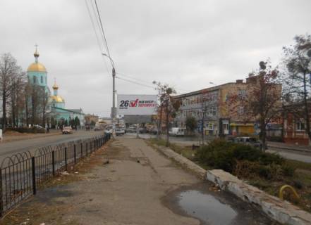 Билборд B в Умане, 6х3  м. Умань, вул. Гайдамацька, навпроти будинку 32, розвилка з вул. Небесної Сотні, за 50м до повороту на вул. Некрасова, через 140м після повороту на вул. Шмідта фото 1
