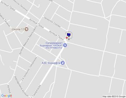 Билборд A в Умане, 6х3  м. Умань, вул. Праці, 74, на повороті з вул. Тимірязєва на вул. Праці, через 150м після АЗС Укрнафта по вул. Тимірязєва схема