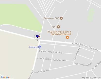Билборд B в Умане, 6х3  м. Умань, перехрестя з вул. Заводська та вул. Максима Залізняка, через 165м після автобусної зупинки, дорога на с. Городецьке схема