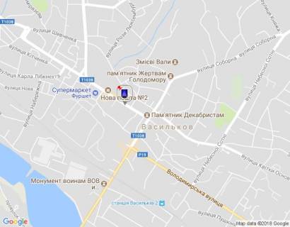Ситилайт A в Василькове, 1,2х1,8  м. Васильків, вул. Грушевського, 13, Укртелеком схема
