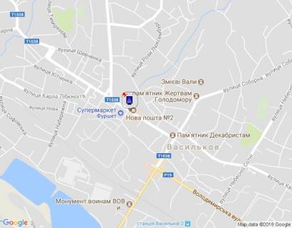 Ситилайт A в Василькове, 1,2х1,8  м. Васильків, вул. Грушевського, 17А, центральна площа схема