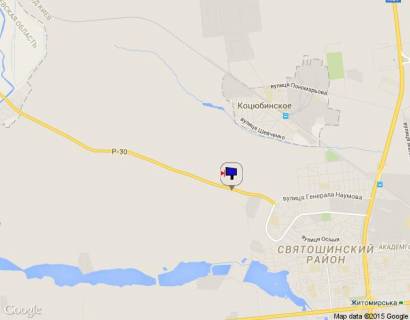 Билборд A в Ирпене Ірпінь-Київ, км 1+150 від вул. Генерала Наумова, напрямок на Київ схема