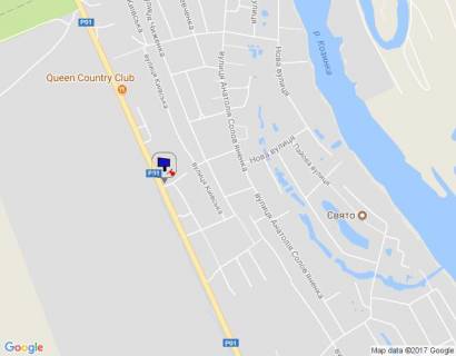 Билборд A в с. Козине Конча-Заспа, траса Р-02, км 31+100 ліво, котеджне Містечко "Олександрівське", за 110м до клініки "Health life" схема