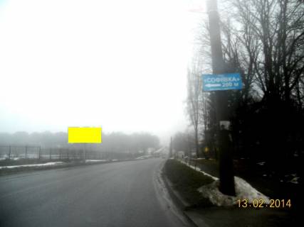 Билборд B в Умане, 6х3  м. Умань, вул. Інтернаціональна, навпроти будинку 75, за 35м до автобусної зупинки та 110м до повороту на вул. Інститутська фото 1