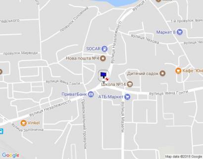 Билборд C в Умане, 6х3  м. Умань, розв'язка з вул. Івана Гонти та вул. Незалежності, за 60м до автобусної зупинки, за 75м до ПриватБанку (по вул. Незалежності), через 100м після магазину АТБ та повороту на вул. Мазепи (по вул. Івана Гонти) схема