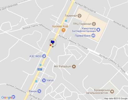 Билборд A в Бровары, 6х3   м. Бровари, вул. Київська, навпроти будинку 265/2, через 45м після повороту на вул. Василя Стефаника, через 65м після АЗС "WOG", через 160м після магазину АТБ, через 250м після магазину "Varus", через 250м після заїзду на ринок, через 380м після схема