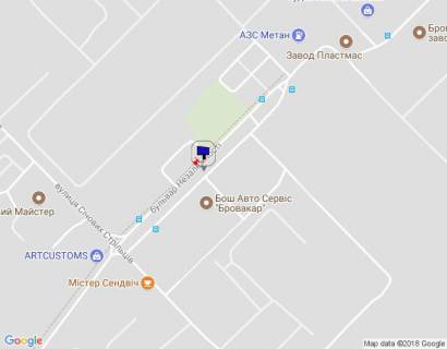 Билборд A в Бровары, 6х3  м. Бровари, бульвар Незалежності, через 250м після перехрестя з вул. Січових Стрільців схема