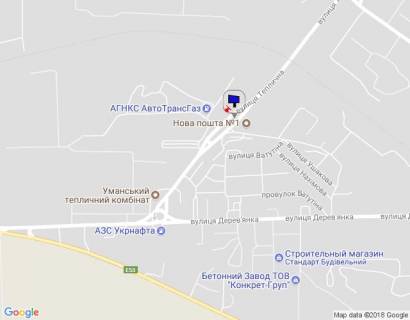 Billboard B in Uman, 6х3  m. Uman', st. Teplicna, bila povorotu na st. Industrial'na, za 840m do rozv'azki z st. Zavods'ka ta st. Energeticna, verh scheme
