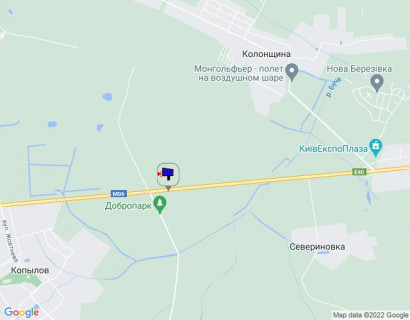 Билборд A на трассах Киевской области, 6х3  Траса М-06 "Київ-Чоп" (Житомир), км 42+900 ліво, через 350м після повороту на Мотижин схема