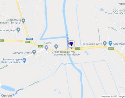 Білборд, Бігборд (Борд)  B у Ірпені м. Ірпінь, траса М-07, км 23+200 право, міст через р. Ірпінка, виїзд з міста, через 375м після АЗС ОККО, за 400м до магазину АТБ, за 450м до магазину ФОРА, верх схема