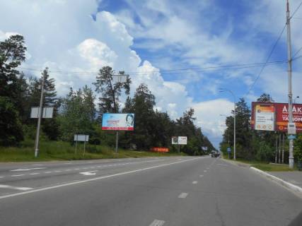 Билборд B в Козине, 6х3  Конча-Заспа, траса Р-01, км 29+750 право, за 150м до парковки ресторану "ТАНДИР", через 50м після автобусної зупинки, через 70м після повороту на вул. Партизанська, через 150м після супермаркету "FAVORE" фото 1