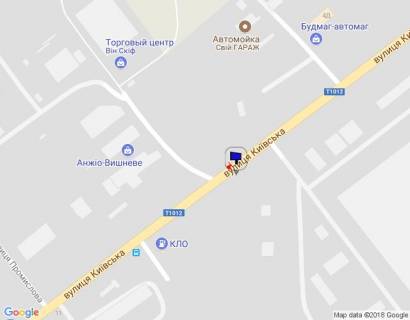 Билборд A в Вишневое м. Вишневе, вул. Київська,4А , навпроти АНЖІО, біля АЗС КЛО схема
