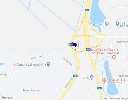 Билборд B в Обухове, 6х3  м. Обухів, вул. Київська, в'їзд в м. Обухів з м. Києва, Українки схема