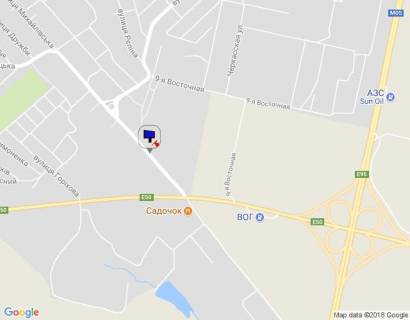 Billboard A in Uman m. Uman', st. Mihajlivs'ka, cerez 280m pisla povorotu z trasi M-12 na st. Mihajlivs'ka, za 300m do perehresta z 2-m provulkom Lesi Ukrainki scheme