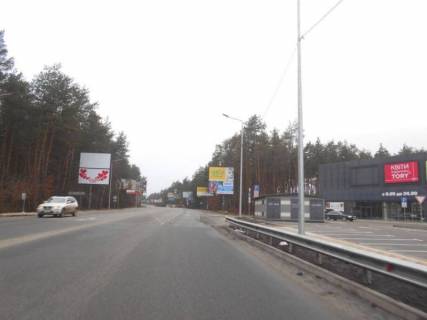 Билборд B в Ирпене м. Ірпінь, траса М-07, км 23+950 ліво, вул. Свято-Покровська, 30А, розвилка Ірпінь-Гостомель-Буча,  в'їзд у Бучу, верх фото 1