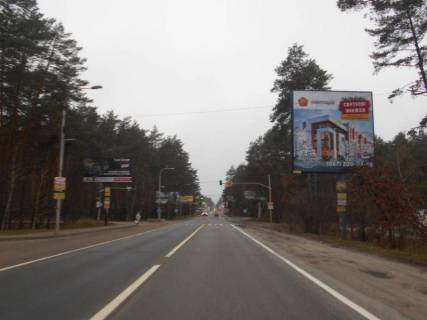 Билборд A в Буче м. Буча, траса М-07, км 25+300 право, вул. Шевченка, на перехресті (світлофорі), заїзд до ЖК "Парк Таун", ЖК "На Прорізній", верх фото 1