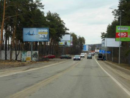 Билборд B в Буче, 6х3  м. Буча, траса М-07 "Київ-Ковель", км 24+750 право, вул. Шевченка, в'їзд в Гостомель з Бучі, за 500м до розв'язки Ірпінь-Гостомель-Київ фото 1
